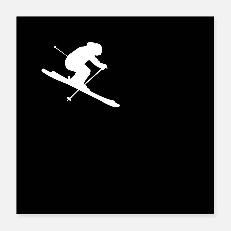 ski Poster 40 x 40 cm