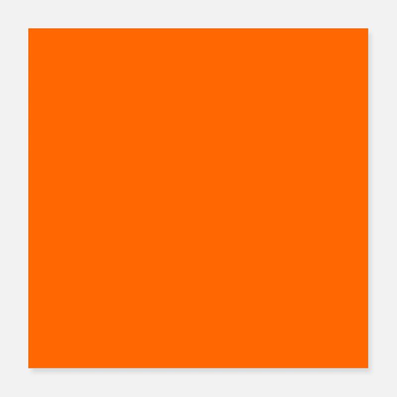 Color Block Pattern in Warm Orange Tones Poster 16" x 16" (40x40 cm)