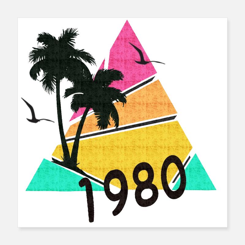 1980 Poster 40x40 cm