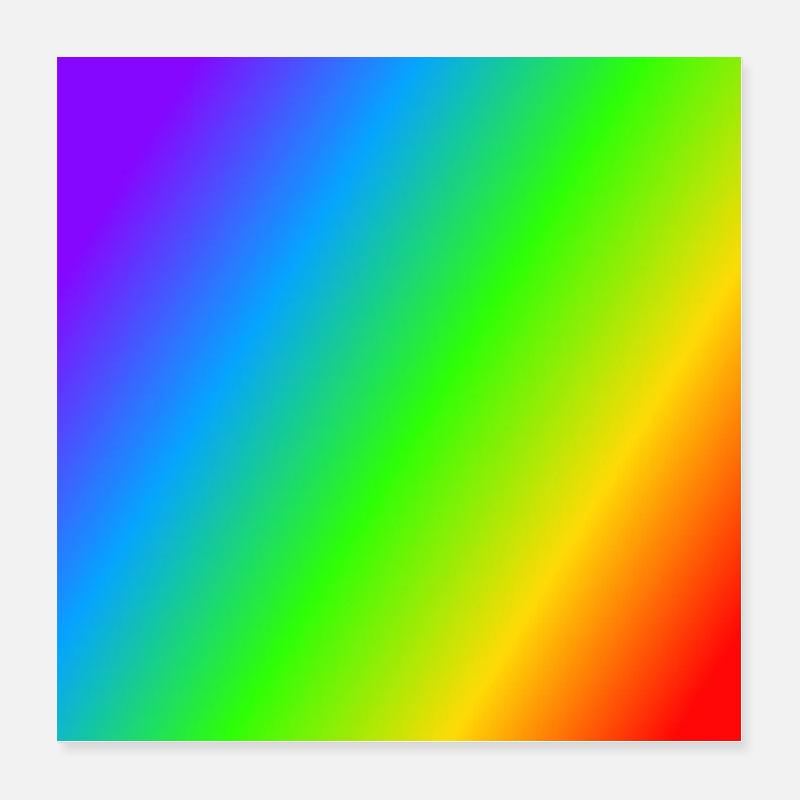 Rainbow Poster 16" x 16" (40x40 cm)