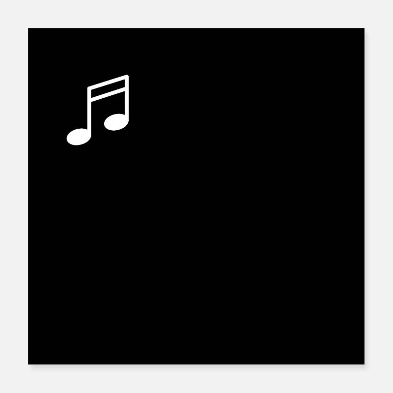 Musik Note Poster 40x40 cm