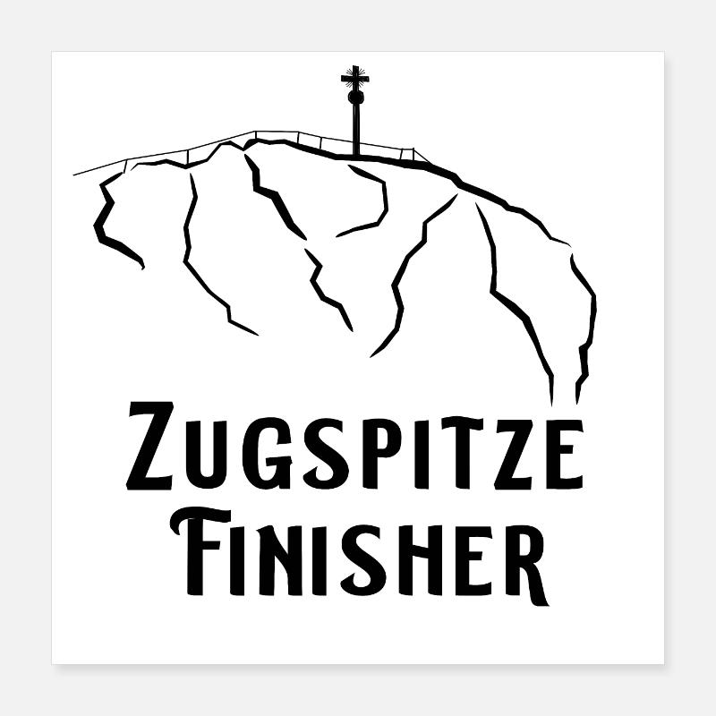Zugspitze Poster 40x40 cm