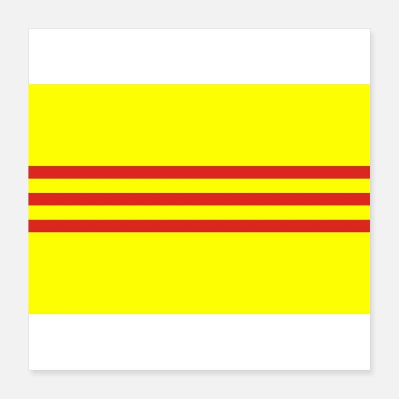 Drapeau national sud-vietnamien précédent Poster 40 x 40 cm