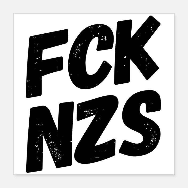 Nazis raus Poster 40x40 cm