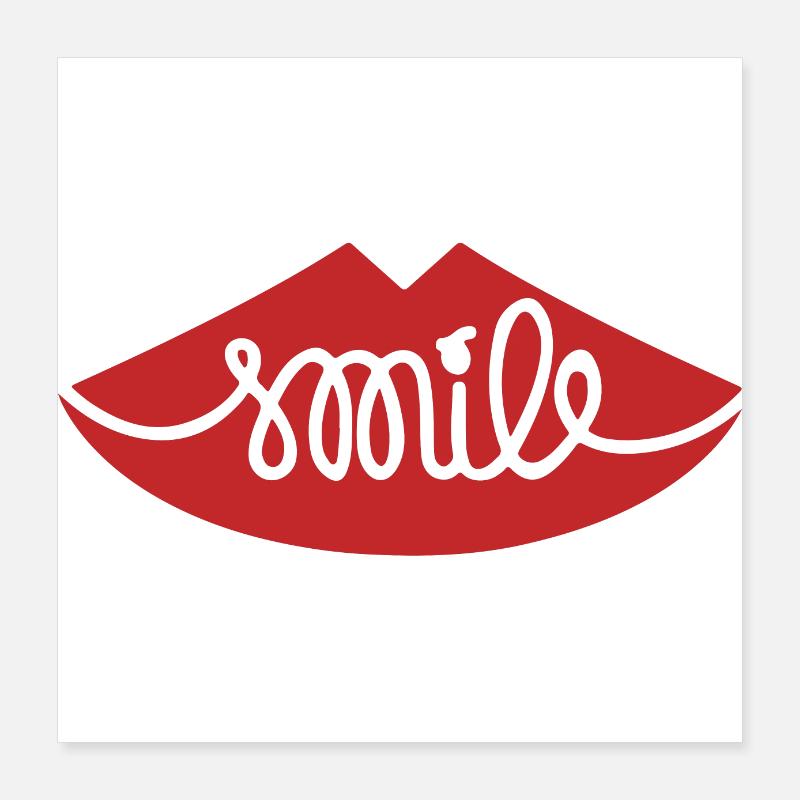 Smile Poster 16" x 16" (40x40 cm)