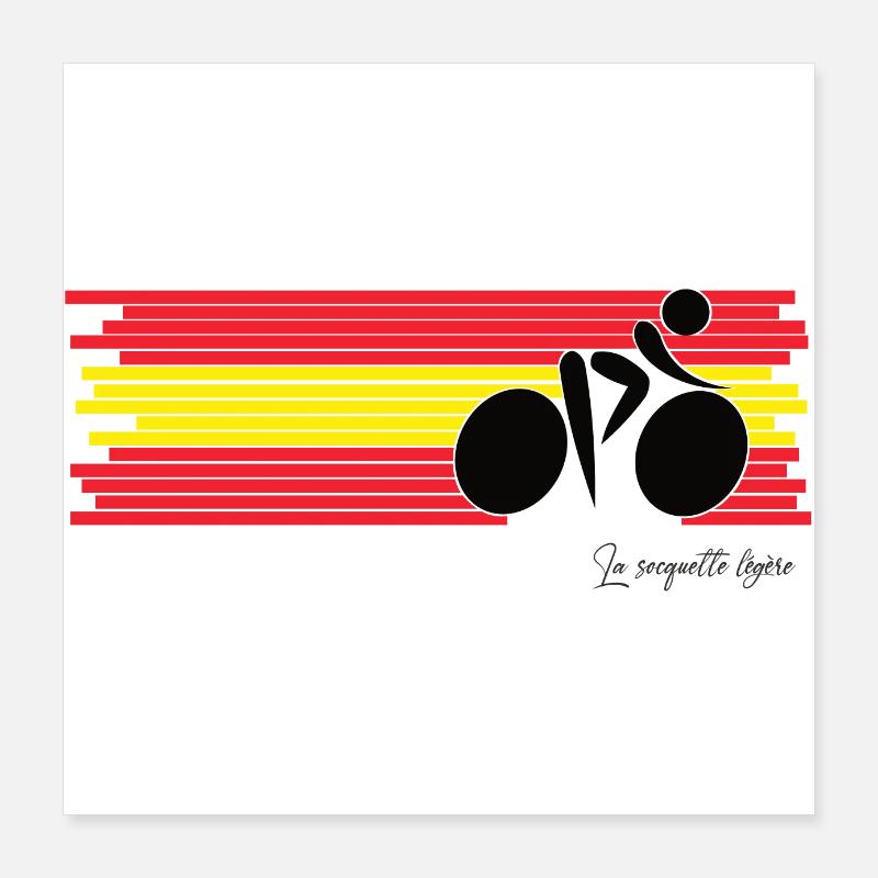 Radfahrer Spanien Poster 40x40 cm