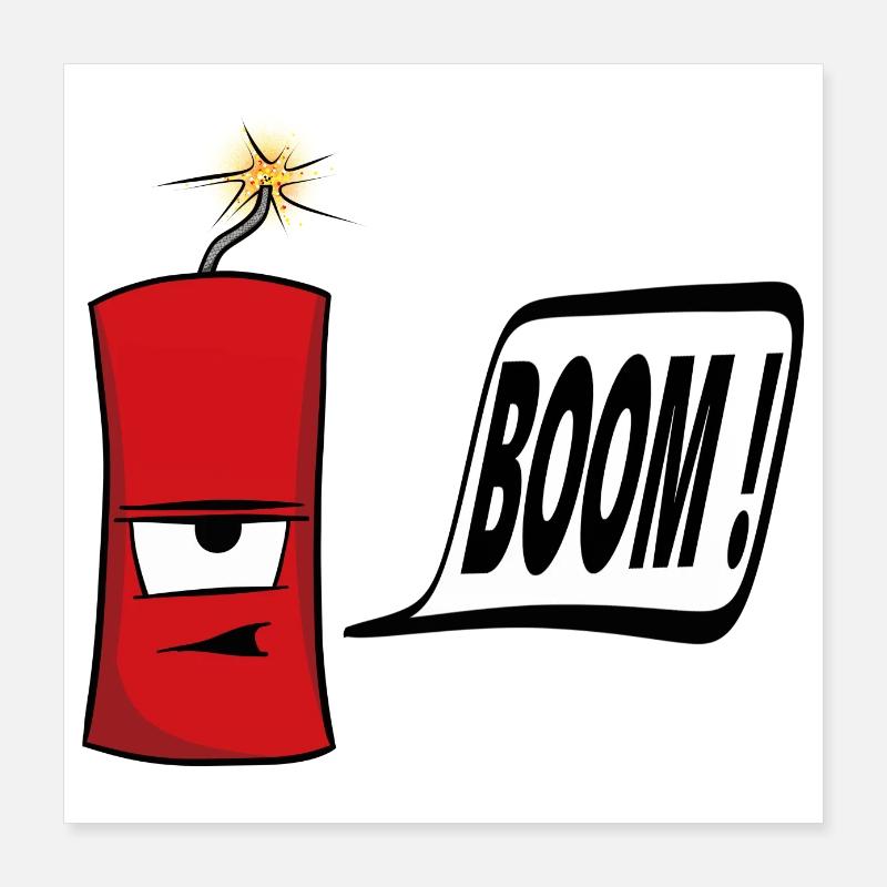 firecracker Poster 16" x 16" (40x40 cm)