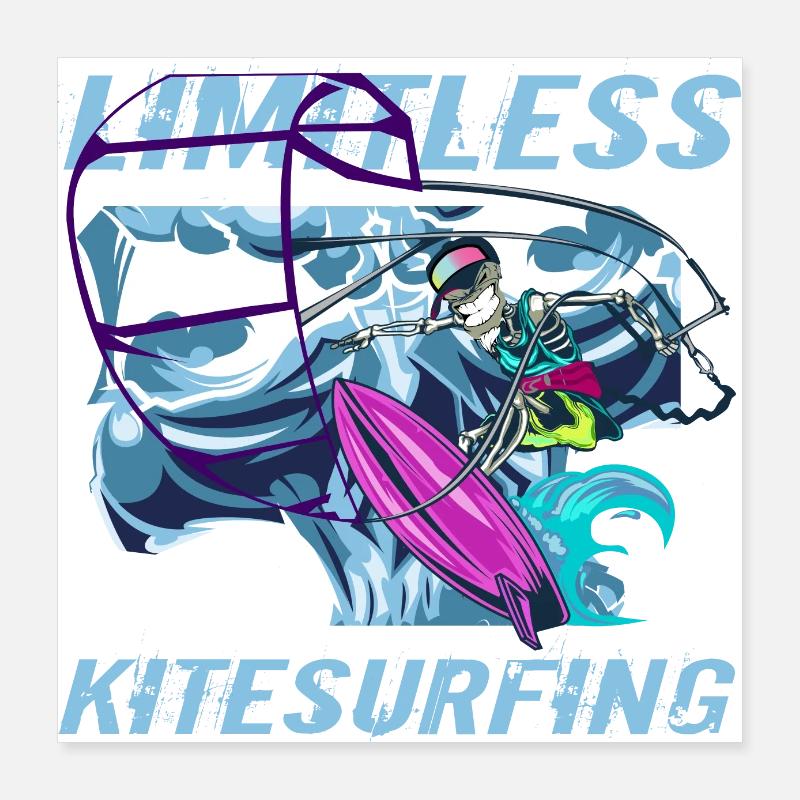kitesurf Poster 40 x 40 cm