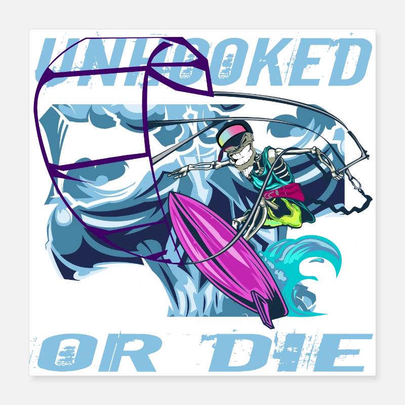 kitesurfing Poster 40x40 cm