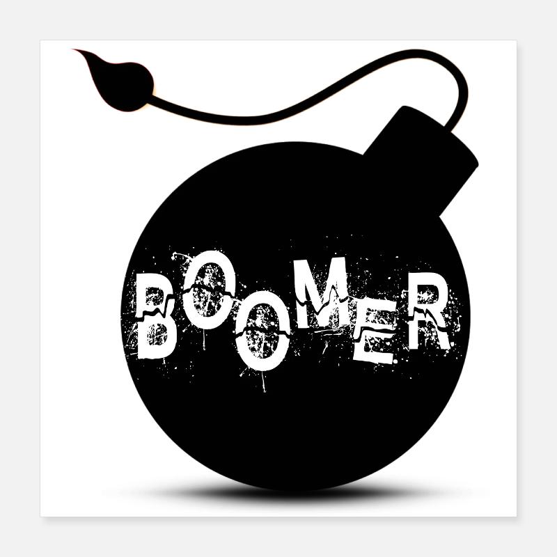 Boomer Poster 40 x 40 cm