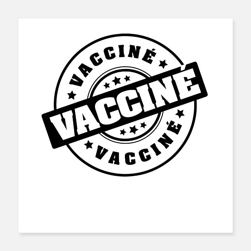 VACCINÉ Poster 40 x 40 cm