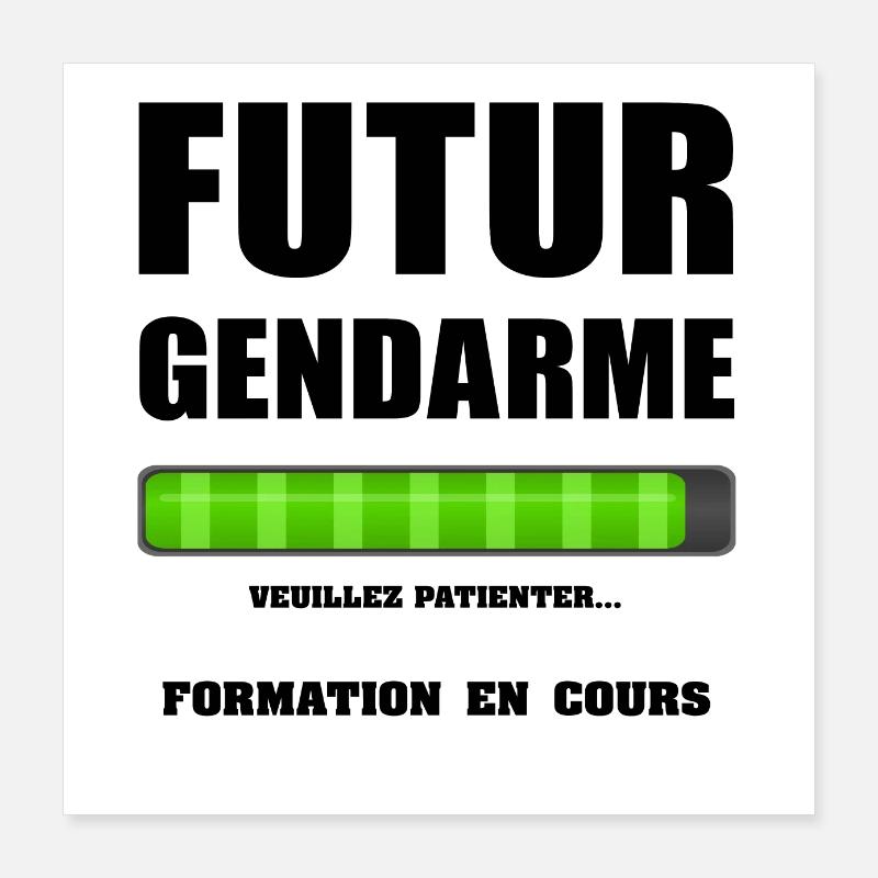 FUTUR GENDARME Poster 40 x 40 cm