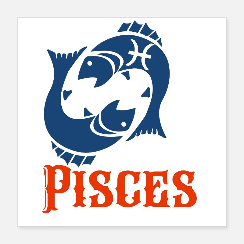 Fische Poster 40x40 cm