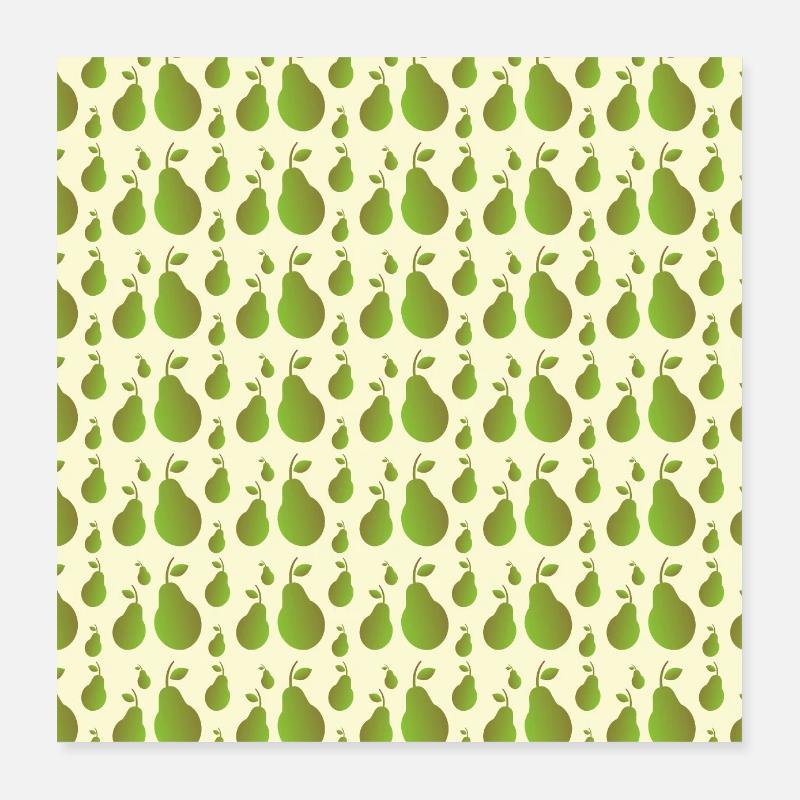 pear pattern Poster 16" x 16" (40x40 cm)
