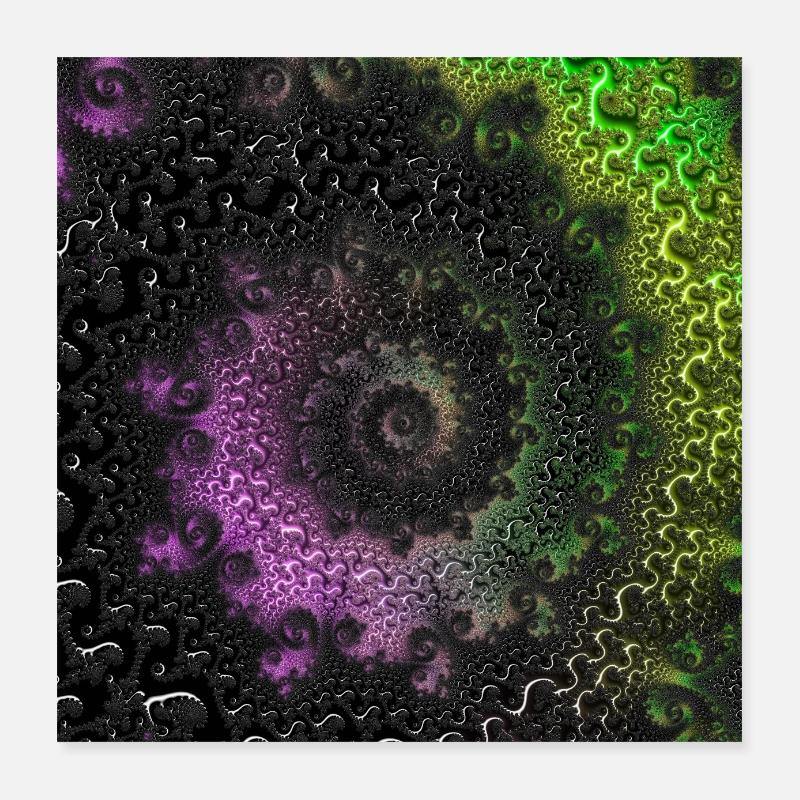 Fractale # 65_2 Quantité de Mandelbrot Poster 40 x 40 cm