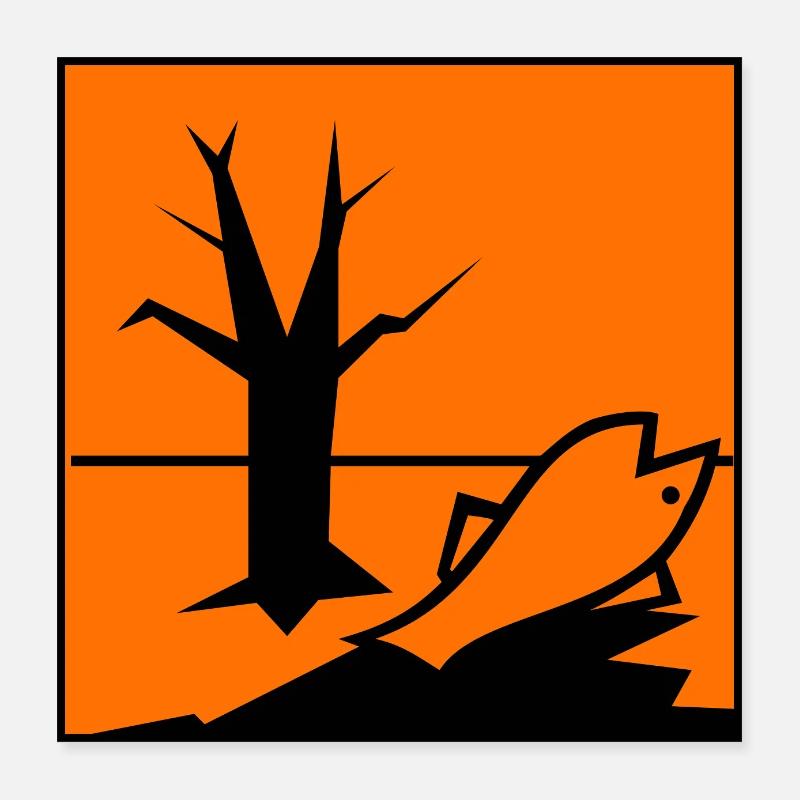 Environmentally harmful symbol Poster 16" x 16" (40x40 cm)