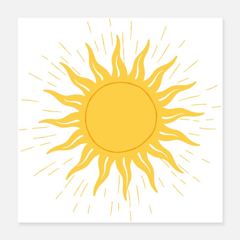 Soleil Poster 40 x 40 cm