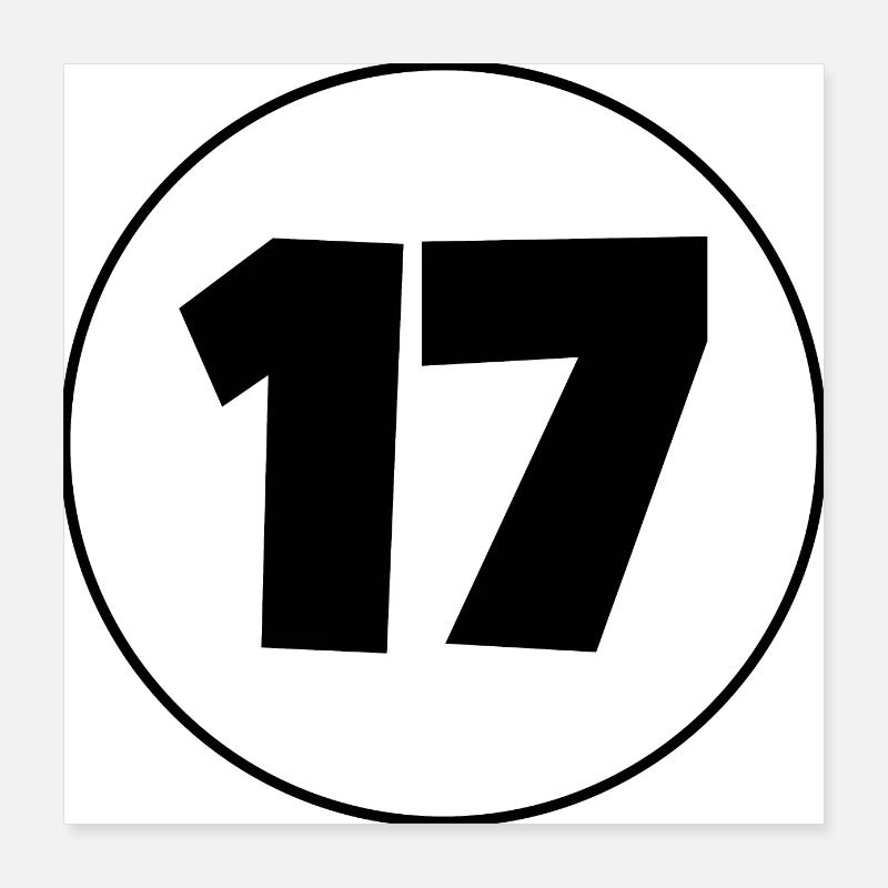 17 Poster 16" x 16" (40x40 cm)