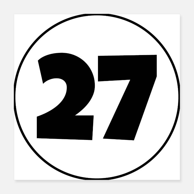 27 Poster 40x40 cm