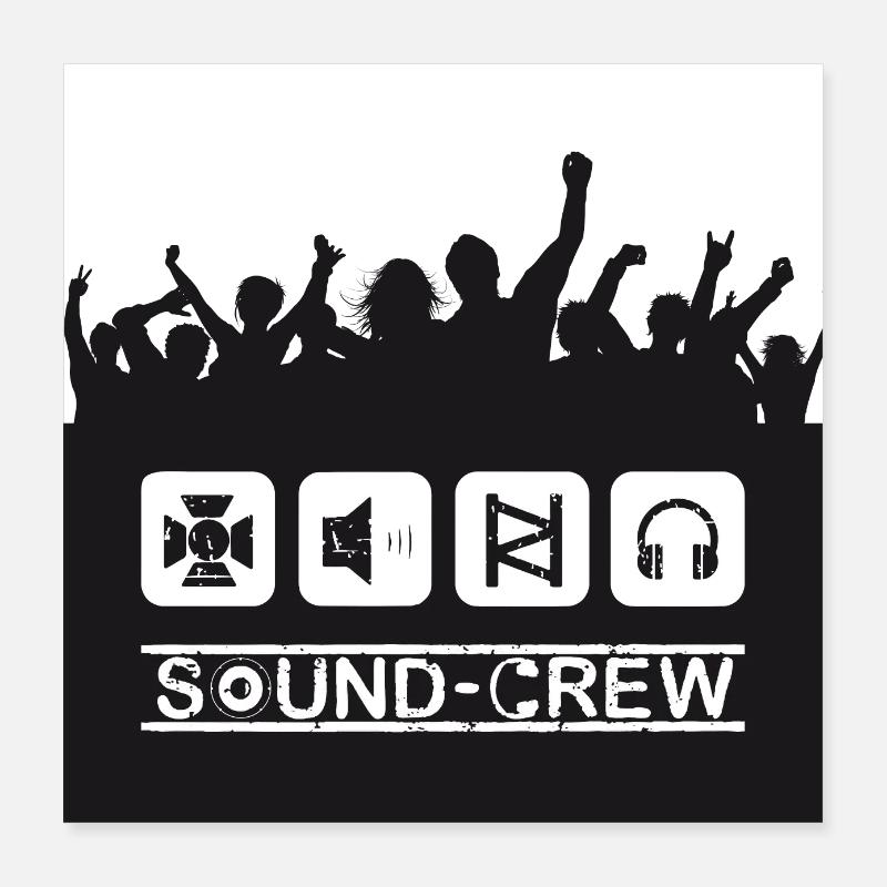 Son équipage PP black Poster 40 x 40 cm