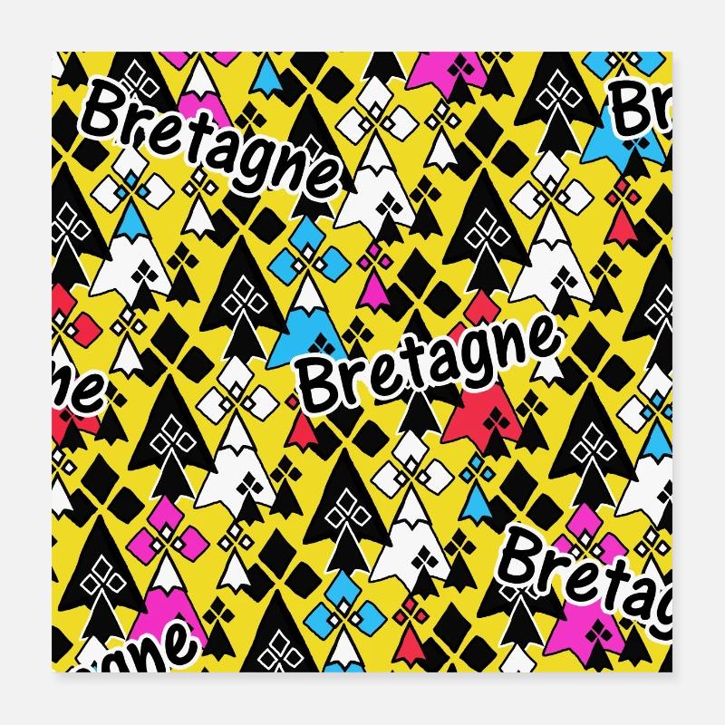Bretonisch Poster 40x40 cm