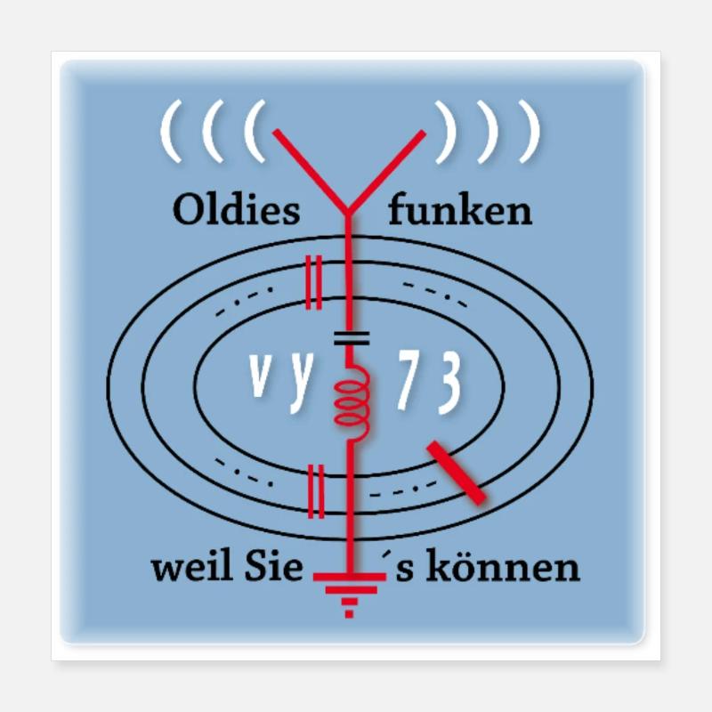 Radio Poster 40 x 40 cm