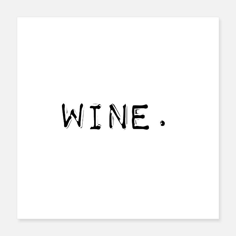 Wein-Word-Label-Maker-Stil Poster 40x40 cm