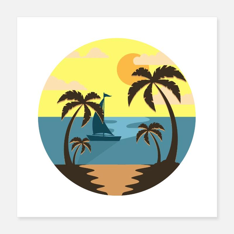 summertime Poster 16" x 16" (40x40 cm)