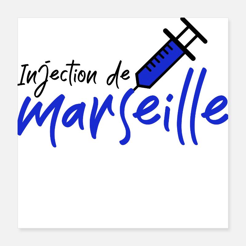 injection de Marseille Poster 40 x 40 cm
