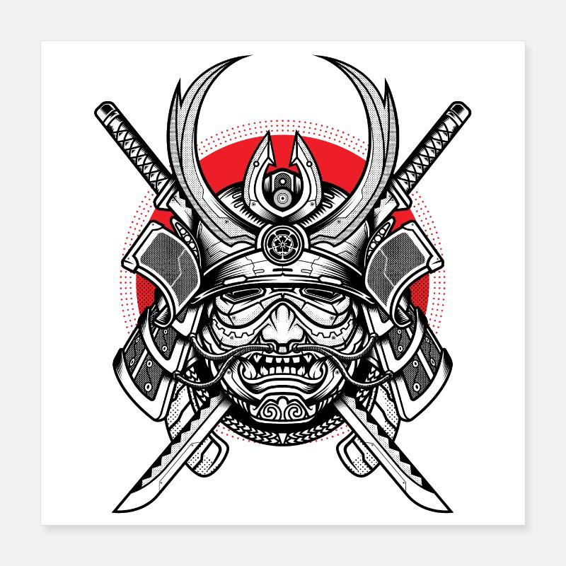 samurai shogun Poster 40x40 cm