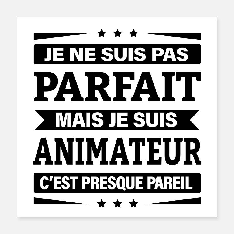 ANIMATEUR Poster 40 x 40 cm