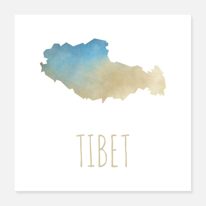 Tibet Poster 16" x 16" (40x40 cm)