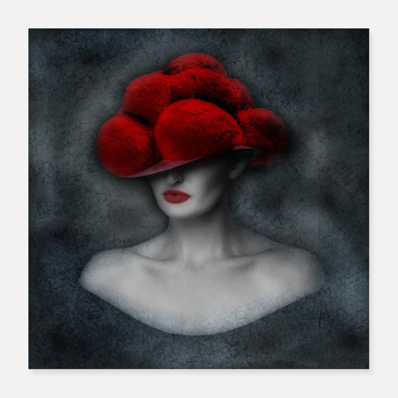 Forêt Noire Lady Art 1.0 Poster 40 x 40 cm
