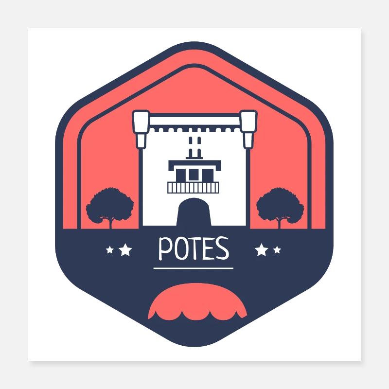 Les pots Poster 40 x 40 cm