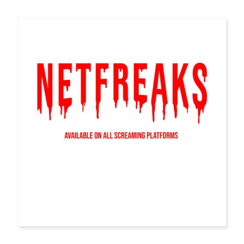 NET FREAKS ! (monstres, Halloween, horreur) - Poster 40 x 40 cm