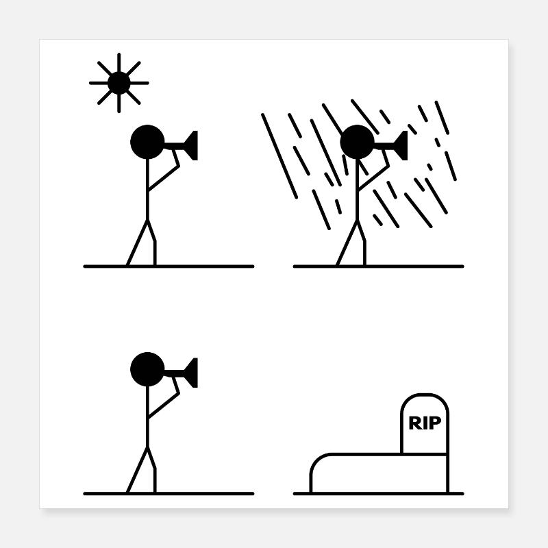 Im vous attend Poster 40 x 40 cm