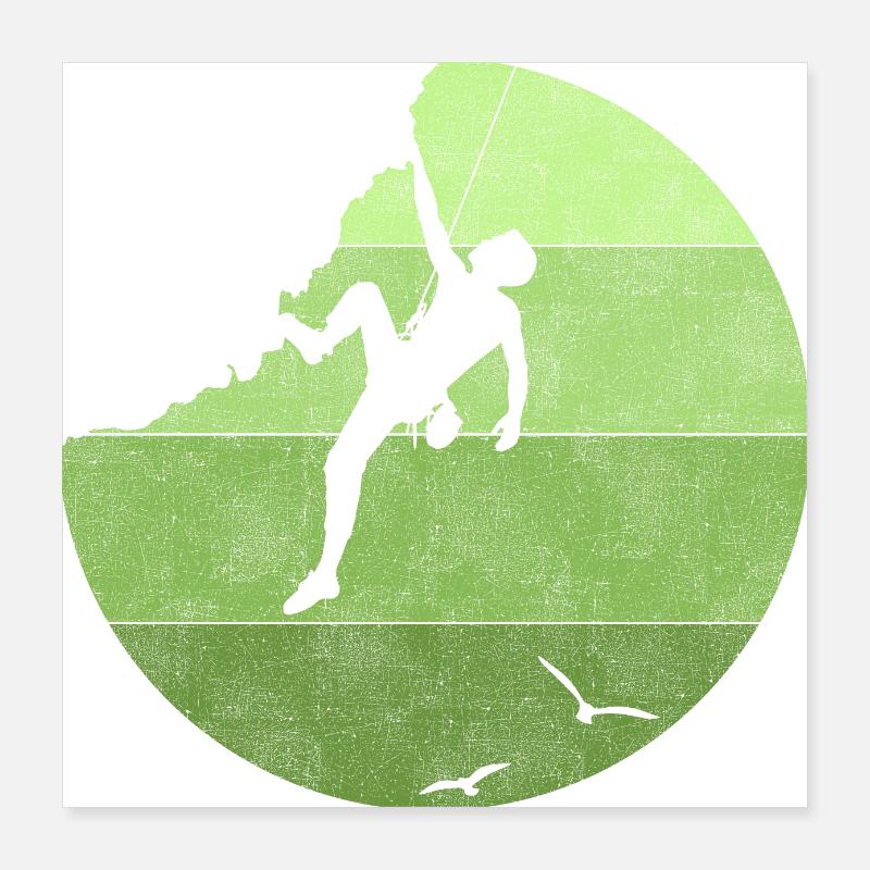 Climbing Poster 40 x 40 cm