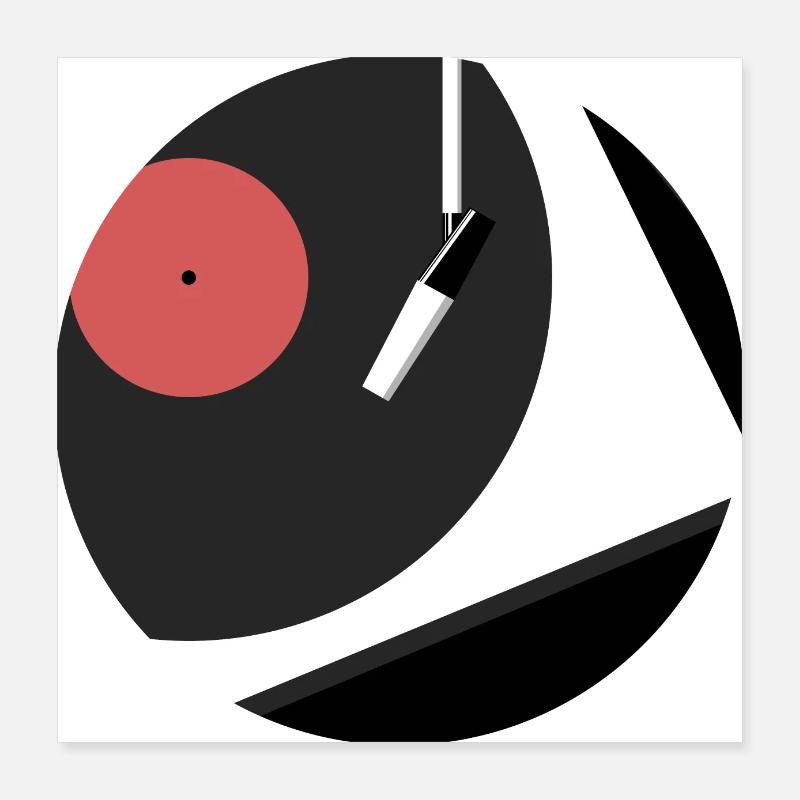 Tourne-disque Poster 40 x 40 cm
