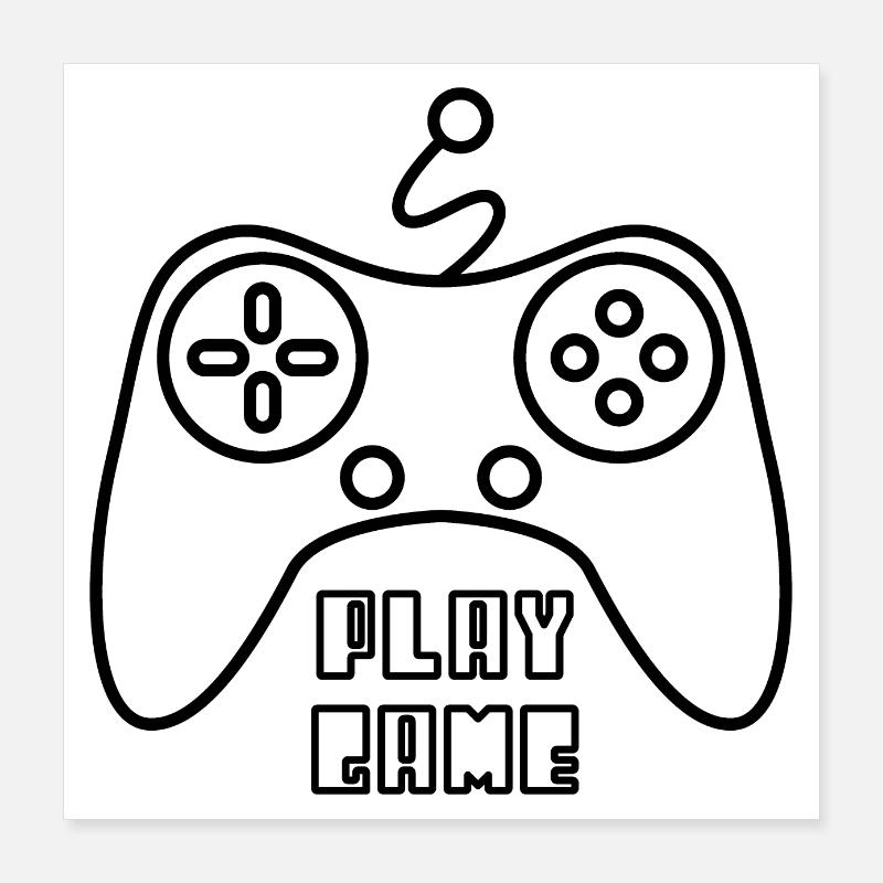 Jeu de Play Poster 40 x 40 cm