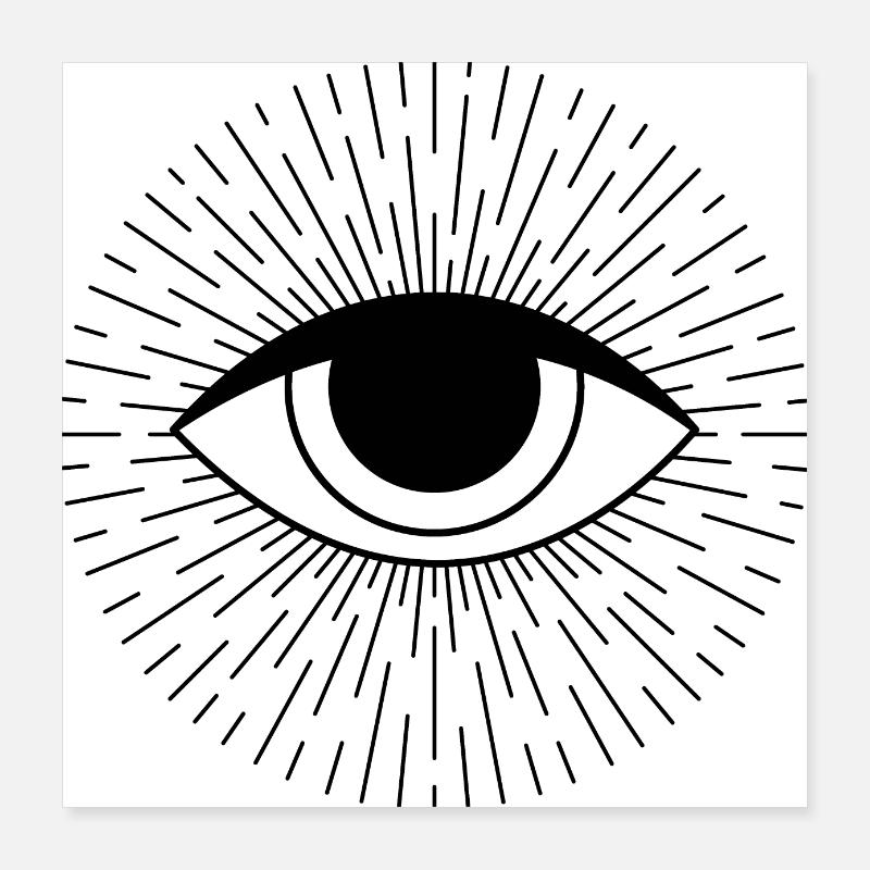 Auge Poster 40x40 cm