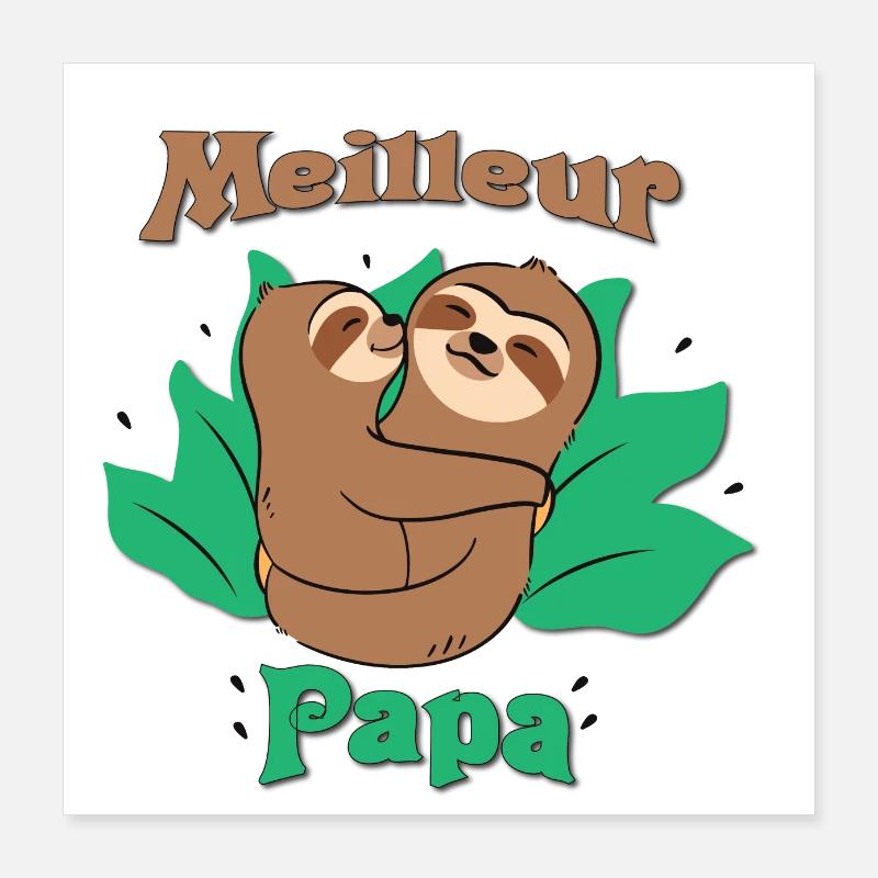 Bester Papa Poster 40x40 cm