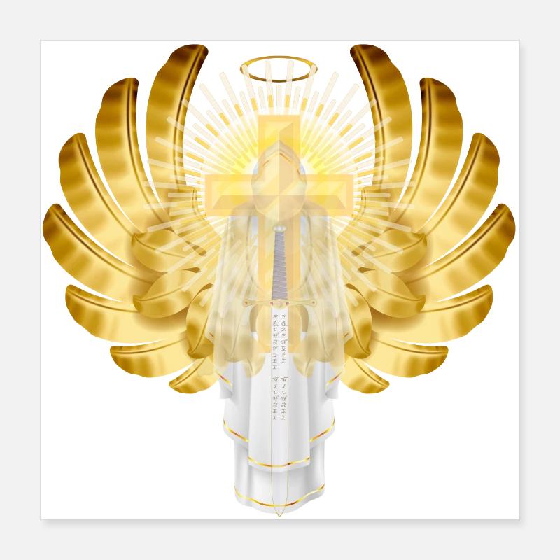 Archangel Michael - A. Poster 16" x 16" (40x40 cm)