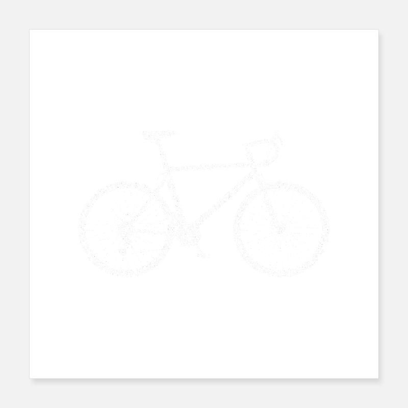 Life is better on a Bicycle Poster 40x40 cm