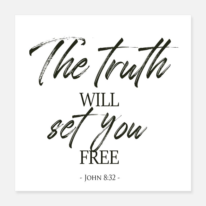 Citations chrétiennes Poster 40 x 40 cm