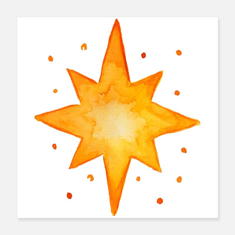 Stern Poster 40x40 cm