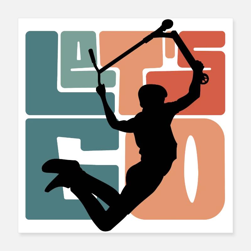 Let's go Poster 40 x 40 cm
