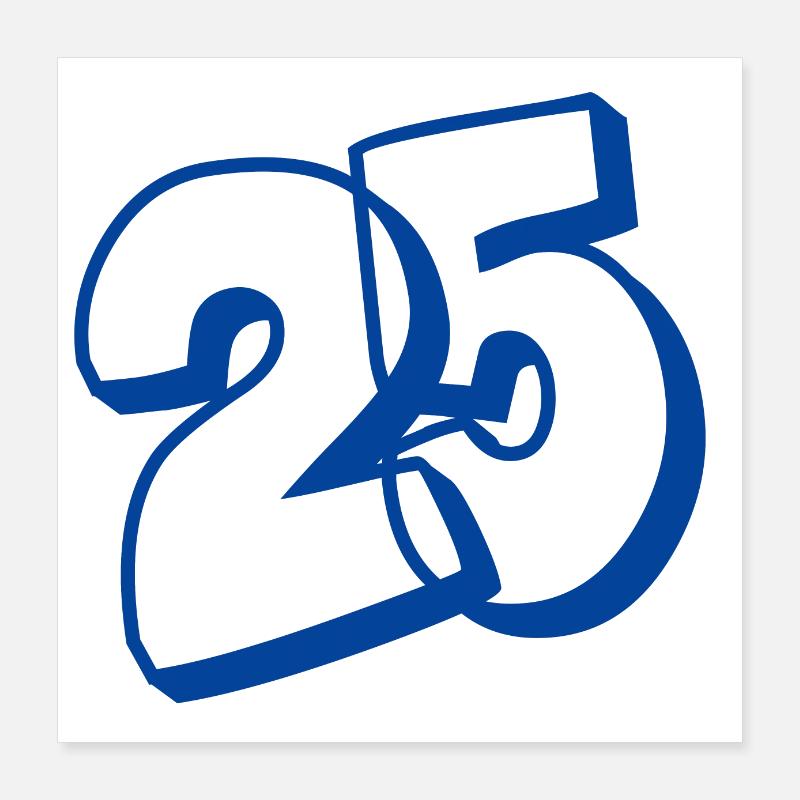 25th anniversary Poster 16" x 16" (40x40 cm)