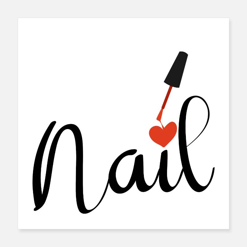 nail rouge Poster 40 x 40 cm