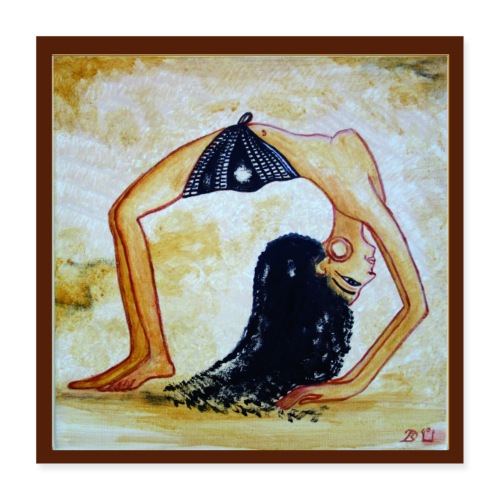 Ägyptische Tänzerin (sehr beweglich) - Poster 40x40 cm