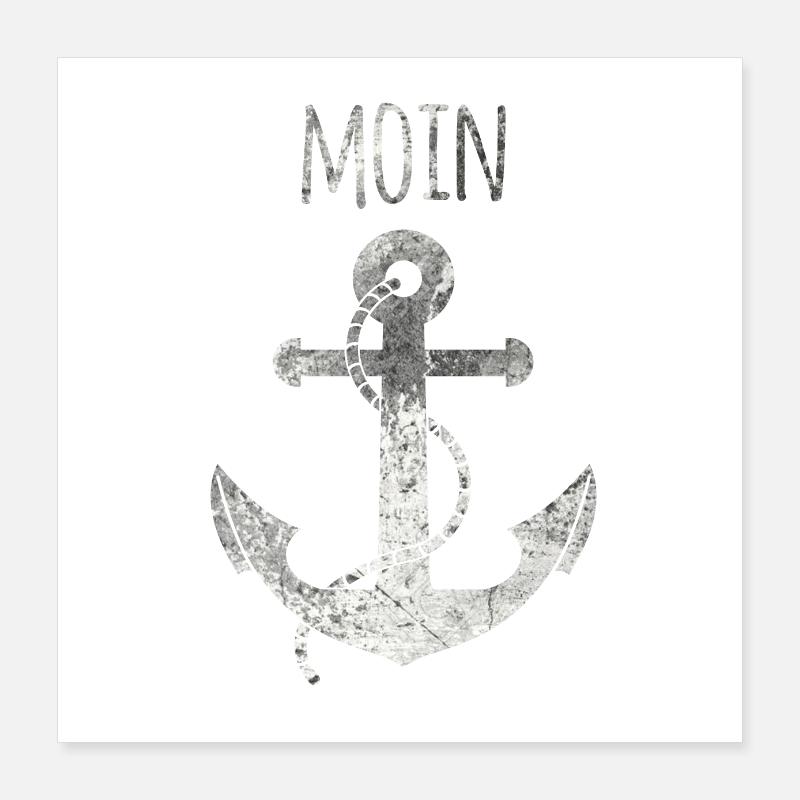 Anker MOIN Grunge Poster 40x40 cm